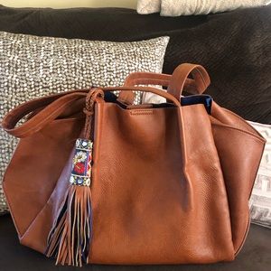 Big Buddha Cognac Boho bag